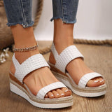 Peep-Toe Wedge Sandals-2