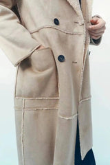 Personality Stitching Fleece Coat Coat Autumn And Winter-6