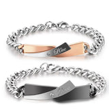 Personalized Couples Bracelets - Trendy Love Bangles-3