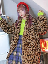 popular Korean version of the street hip hop retro leopard-One Size-1