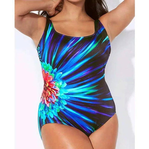 Sexy 5XL Large Size Closed Swimwear 2024 Push Up Bodysuit-2