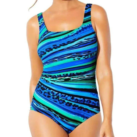 Sexy 5XL Large Size Closed Swimwear 2024 Push Up Bodysuit-8