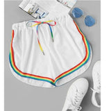 LOVEMI  Short White / S Lovemi -  Rainbow Shorts