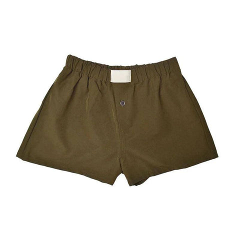 Shorts Cute Plaid Pj Short Pants Flannel Lounge Sleep Shorts-army green-8