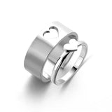 Simple And Versatile Titanium Steel Ring-Heartsteelcolor-3