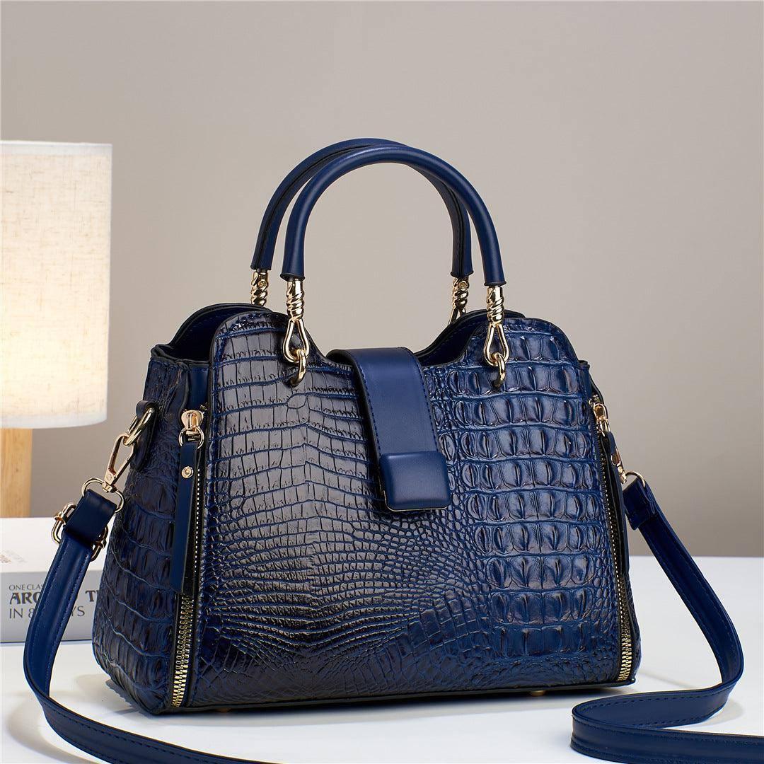 Spring Portable Pattern Shoulder Messenger Bag For Women-Dark Blue-4