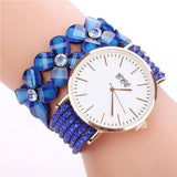 Stainless steel shell quartz watches Women luxury brand-Royal blue-7