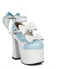 Stylish Bow Platform Heels for Trendy Outfits-2