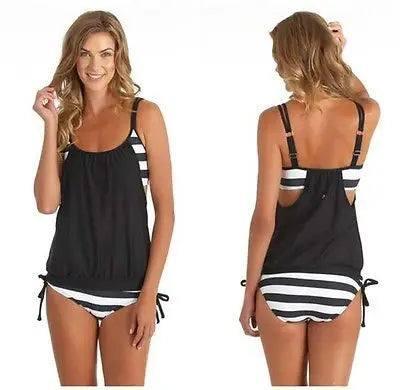 Stylish Tankini Swimsuit Sets | Women's Swimwear Boutique-Black-4