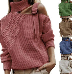 Sweater autumn and winter solid color sweater-1