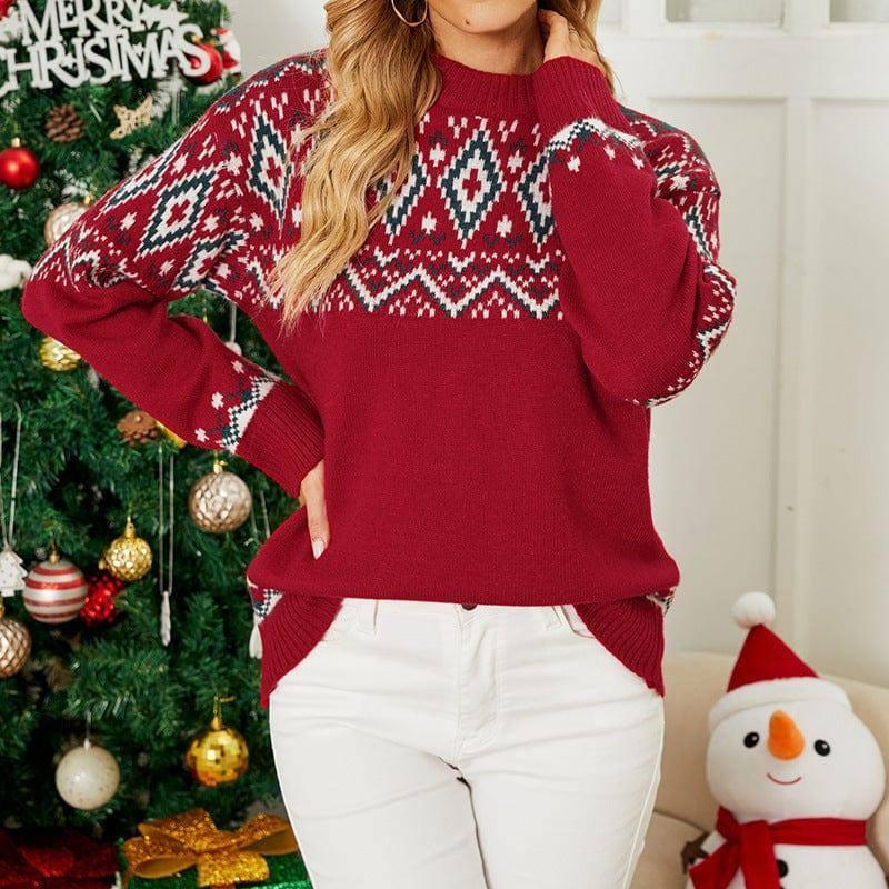 Sweater Loose Pullover Christmas Sweater-6