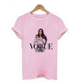 LOVEMI top B pink / S Lovemi -  Letter print t-shirt