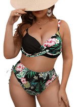 Tropical High-Waisted Bikini: Chic Swimwear for Every Body Bikinis LOVEMI    