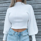 Turtleneck sweater-White-5