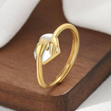 Unique Heart-Shaped Gold Ring | Elegant Jewelry-3