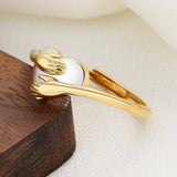 Unique Heart-Shaped Gold Ring | Elegant Jewelry-4