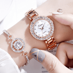 Watches-Set Bangle Clock Bracelet Wrist-Watch Quartz Women-1
