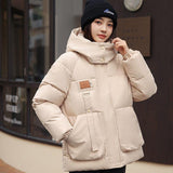 LOVEMI  WDown jacket Creamy White / M Lovemi -  Coat Bread Coat Cotton-padded Jacket