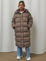 LOVEMI  WDown jacket Lovemi -  Women's Fashionable Elegant Hooded Down Jacket Extended Coat