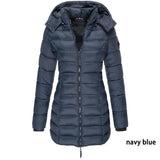 LOVEMI  WDown jacket Navy Blue / 2XL Lovemi -  Mid-length Slim-fit Quilted Jacket