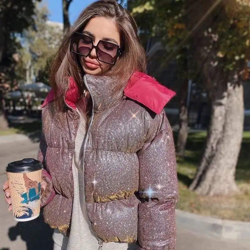 LOVEMI - Women's flash warm zipper hooded cotton coat