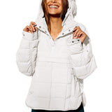 LOVEMI  WDown jacket White / S Lovemi -  Hooded Cotton Coat Jacket Women