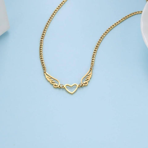 Winged Heart Necklaces: Unique Charm Jewelry Gifts-10