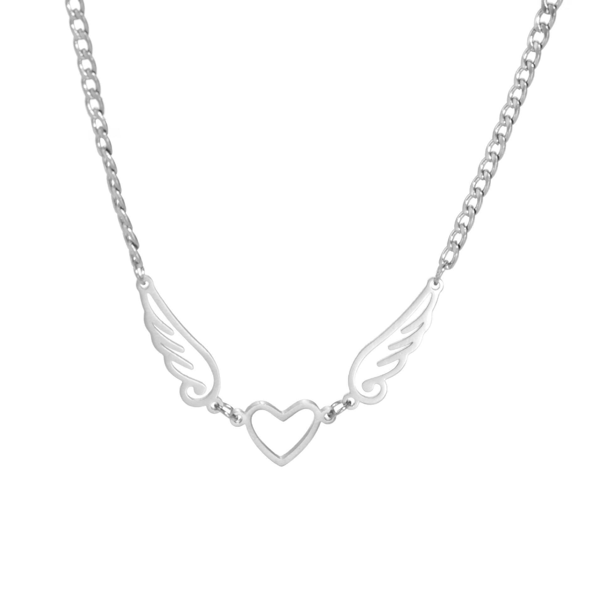 Winged Heart Necklaces: Unique Charm Jewelry Gifts-2