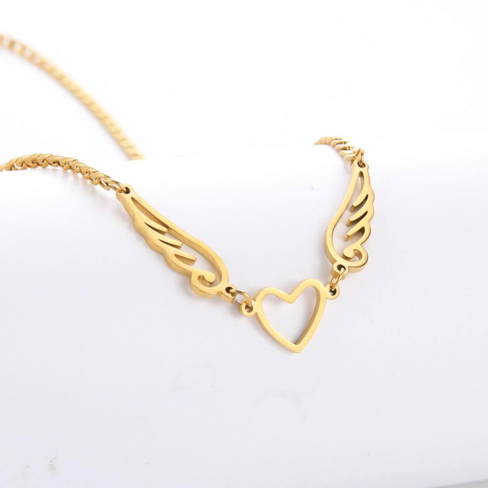 Winged Heart Necklaces: Unique Charm Jewelry Gifts-6