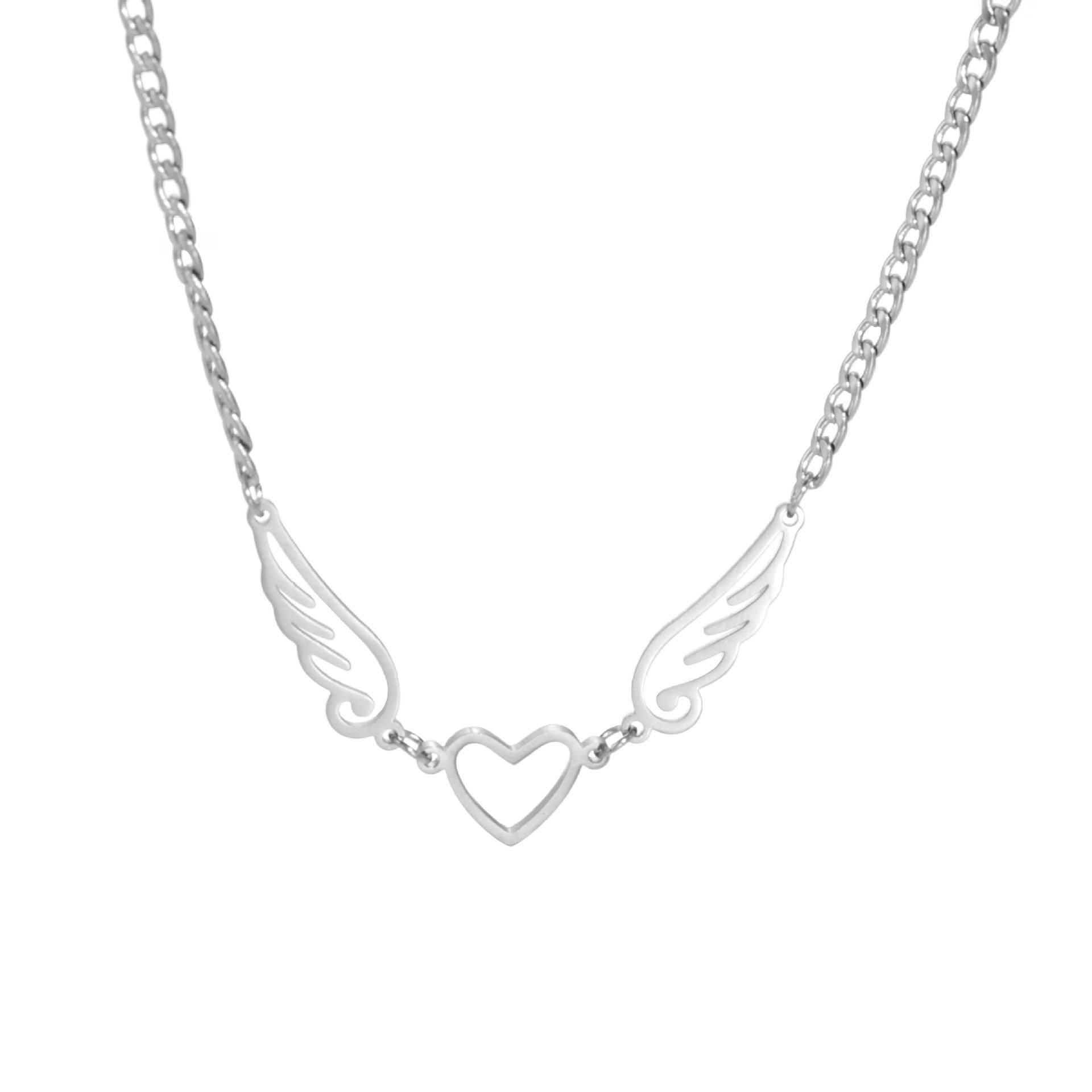 Winged Heart Necklaces: Unique Charm Jewelry Gifts-8