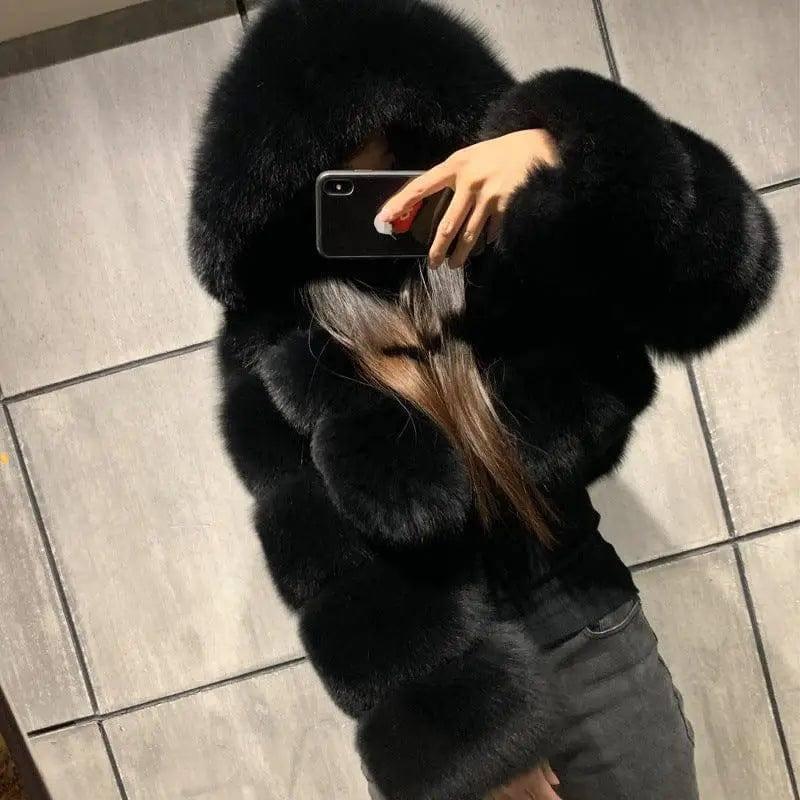 Winter Faux Fur Coat for Women-1