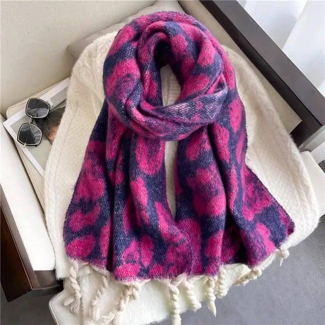 Winter Scarf Women Cashmere Warm Pashmina Solid Female Scarv-WT7010-10