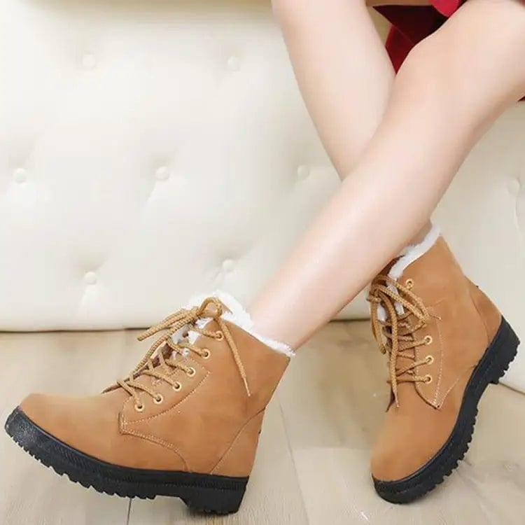 Winter Snow Boots With Warm Plush Ankle Boots For Women-4