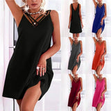 Women's Backless Sling Fashion Crossover Tank Top Dress-1