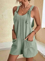 Women's Casual Summer Short Rompers Overalls 2024 Loose-1