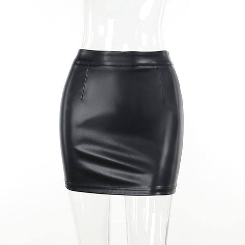 Women's Fashion All-matching Slim Fit Bottoming Top-Black Skirt-7