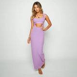 Women's Fashion Personality Solid Color Three-dimensional-Purple-8