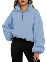 Women's Fashion Polar Fleece Jacket-Light Blue-8