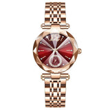 Women's Fashionable Multi-pronged Gradient Glass With Diamond Face Watch-5