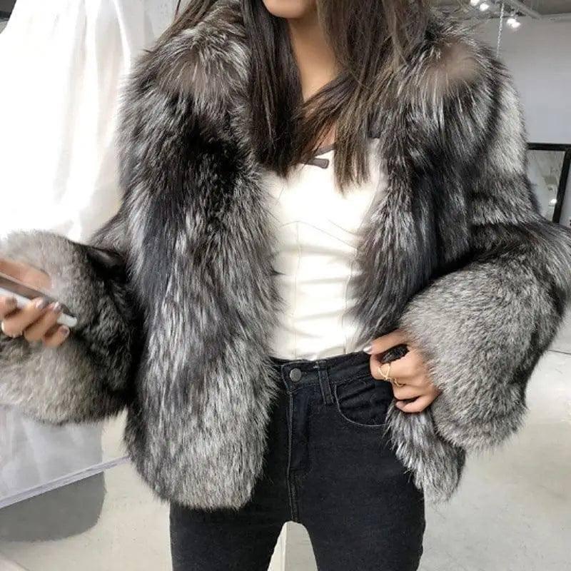 Women's Fur Coat Short Fashion Imitation Fox Autumn And-1