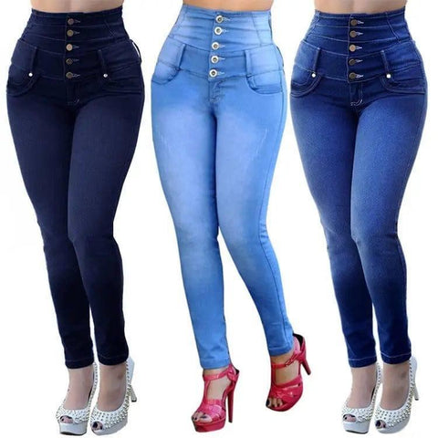 Women's Jeans High Waist Stretch Slim Fit Jeans Women-1