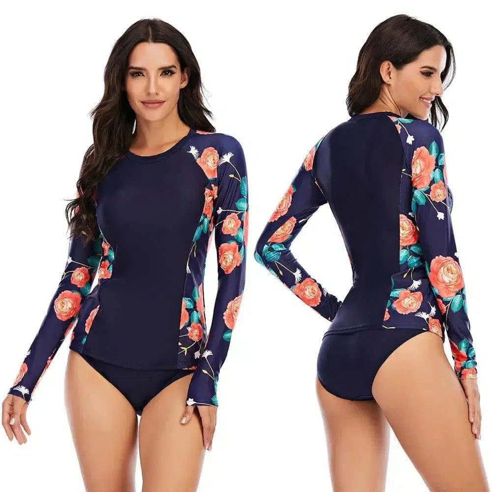 Women's long sleeve slit swimsuit-1style-1