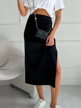 Women's Temperament High Waist Slim Fit Suit Skirt-4