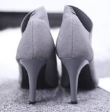 Women Shoes Slip-On Retro High Heel Ankle Boot Elegant Cusp-6