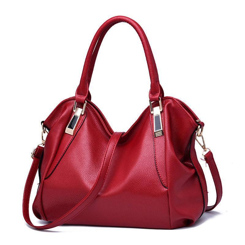 Women Totes Bag High Capacity Crossbody Shoulder Bags Soft-Wine red-5