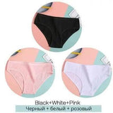 Women Underpants Solid Girls Briefs Sexy Female Lingerie-C-4