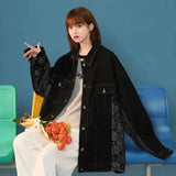 Women's Denim Jacket Loose Korean Style Spring And-1