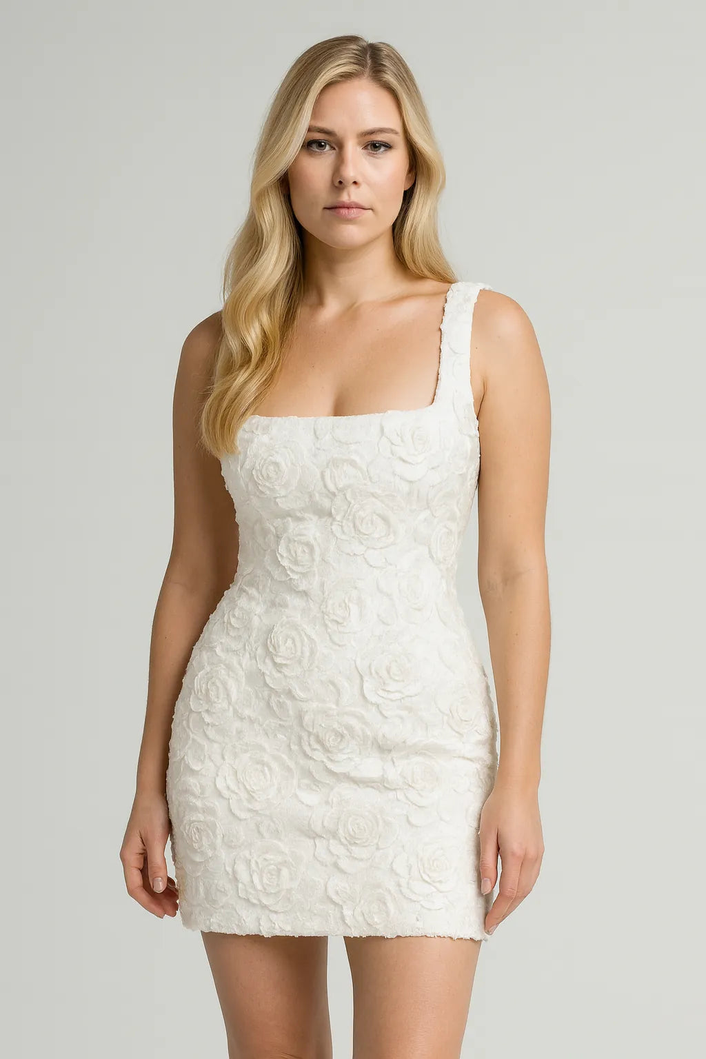 Graceful Tube Top Splicing Pullover für Damen, einfarbig, Weiß / XL